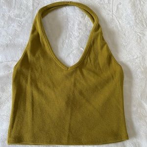 Green Mustard crop top!💛